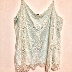 Lace tank top